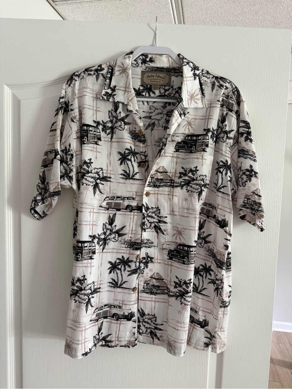 Hawaiian Button-Down Camp Shirt